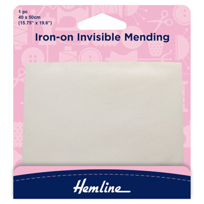 Hemline Iron-On Invisible Mending: 40 x 50cm - 1pc