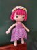 Crochet doll pattern, Jolie doll, amigurumi doll pattern