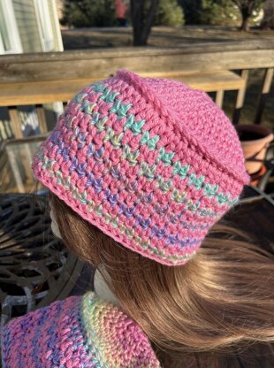 Houndstooth Brimmed Hat
