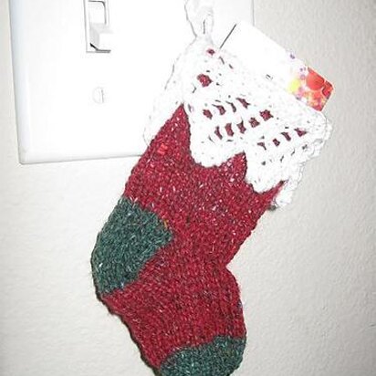Lace Stocking Gift Card Holder