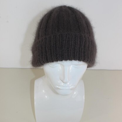 Fluffy 3x3 Rib Beanie Hat