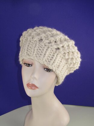 Super Chunky Simple Lace Tam Beret
