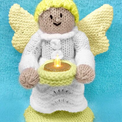 Christmas Angel Tea Light Holder 19 cms tall