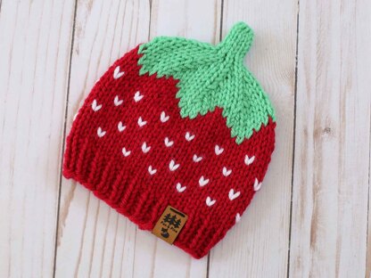 Strawberry Worsted Weight Hat
