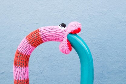 Knit Snake Yarnbomb