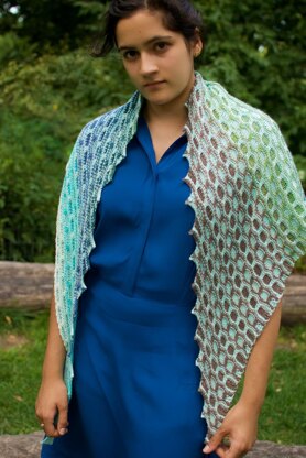 Frozen Lake Shawl