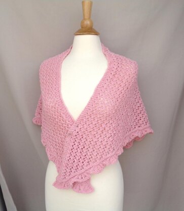 Peach Blossoms Shawl