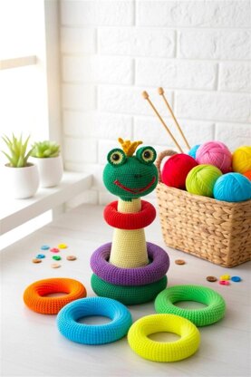 Stacking rings Rainbow Frog
