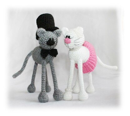 Casper and Katy Cats Crochet Pattern