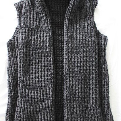 Chunky Wide Collar Vest
