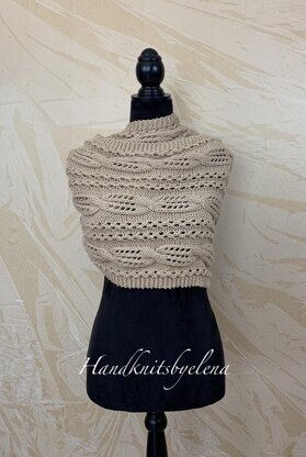 Infinity Scarf with Airy Cables