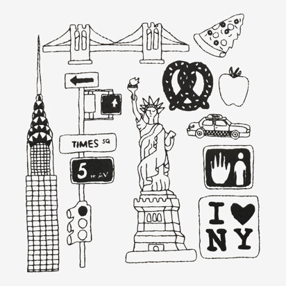 New York in DMC - PAT0347 - Downloadable PDF