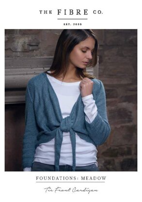 Tie Front Cardigan in The Fibre Co. Meadow - Downloadable PDF