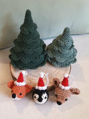 Christmas animals ornaments.