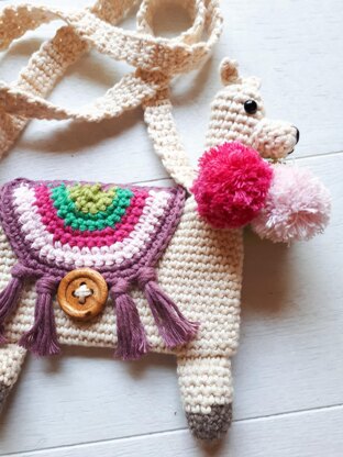 Crochet store llama purse