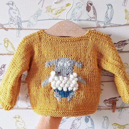 Sheep baby sweater