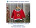 Red Nosed Reindeer Sweater (no 8) to fit from birth to 3 years old