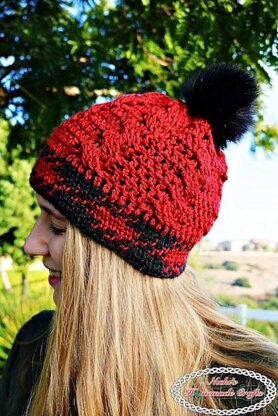 Knit-like Cable Hat