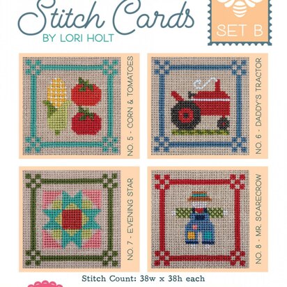 It's Sew Emma Bee In My Bonnet Stitch Cards Set B - ISE-409 - Leaflet