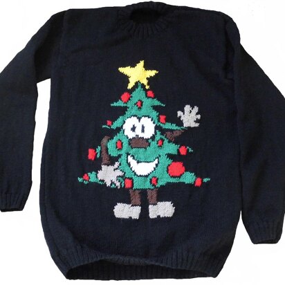 Christmas Tree Jumper / Sweater Knitting Pattern #3