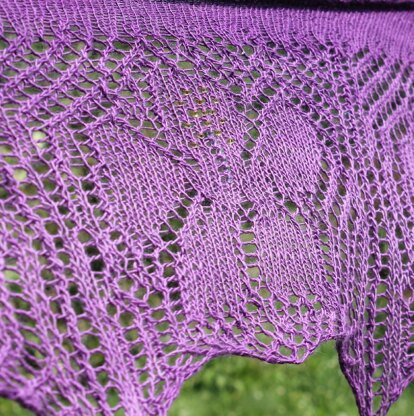 Hibiscus Garden Shawl/Shawlette