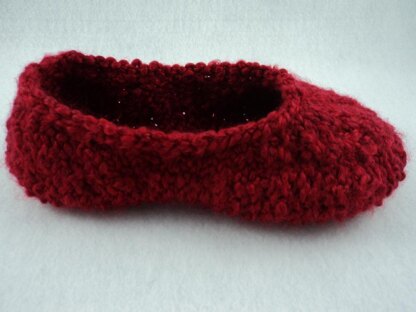 Ladies Bulky Knit Slipper