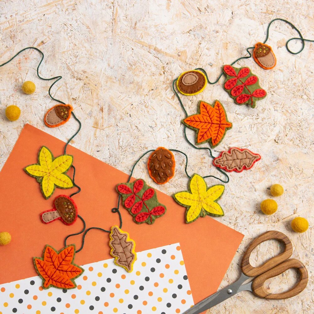 Autumn Garland Felt Craft Kit Garland Craft Kit Craft Kit for