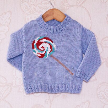 Intarsia - Lollipop Chart - Childrens Sweater