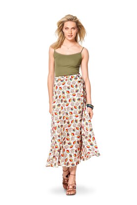 Burda Style Misses' Wrap Skirt B6340 - Paper Pattern, Size 8-18