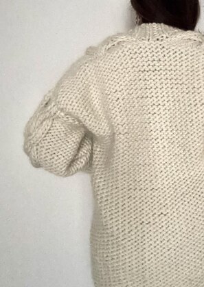 Bulky Cable Sweater Coat