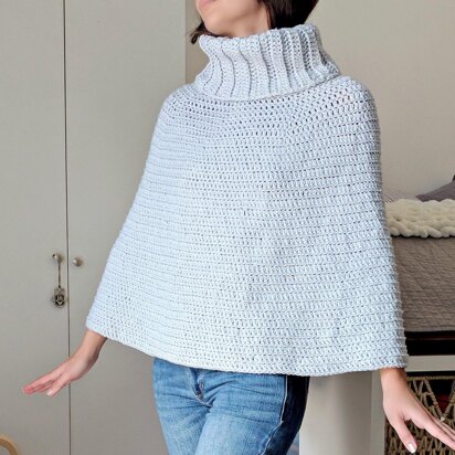 Cowl Neck Crochet Capelet