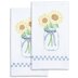 Jack Dempsey Stamped Decorative Hand Towel Pair - Sunflowers - 17in x 28in
