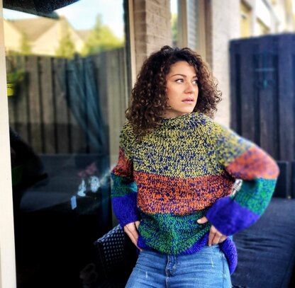 Left-Over Yarn Knitted Jumper