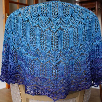Moon River Lace Shawl - knitting pattern