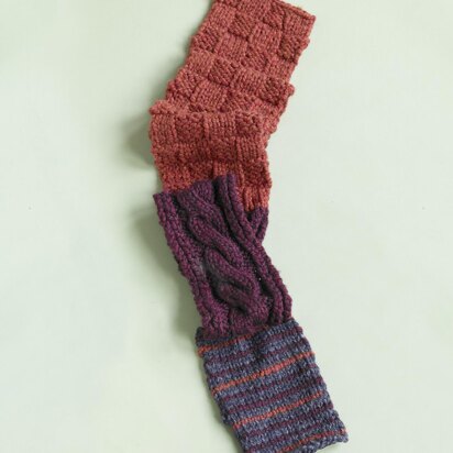 Pattern Sampler Scarf in Lion Brand Wool-Ease Thick & Quick - 90065AD