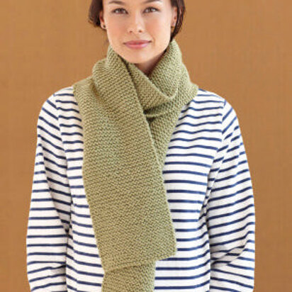 Jadeite Green Scarf in Lion Brand Vanna's Choice - L0458