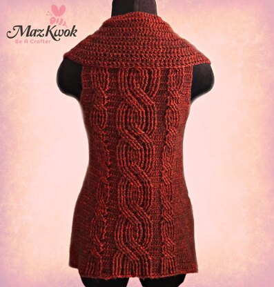 Crimson Collared Vest