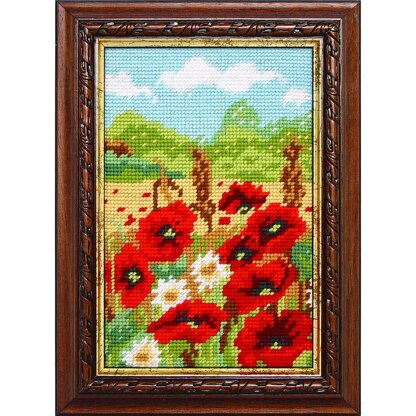 Anchor Poppy Field Needlepoint Kit - 15 x 23cm