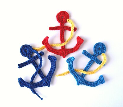 Crochet Pattern Anchor Applique