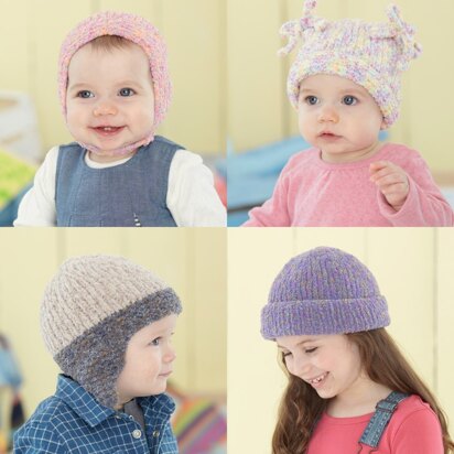 Baby Hats in Sirdar Snuggly Tutti Frutti - 4691 - Downloadable PDF