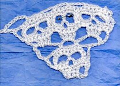 Creepy Skull Triangular Shawl