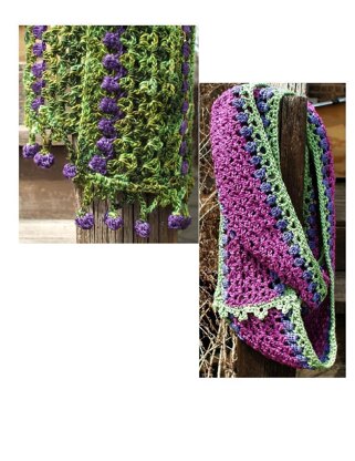 Dancing Crocus Scarf and Infinity Scarf