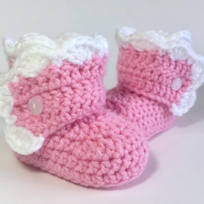 Wrapped Baby Booties Crochet Pattern