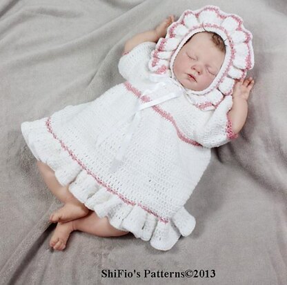 Country Baby Dress Crochet Pattern #124