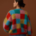 Checkerboard Cardigan - Knitting Pattern for Women in Debbie Bliss Nell by Debbie Bliss