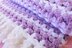 "Lilac Mosaic" Baby Blanket With Decorative Fringe