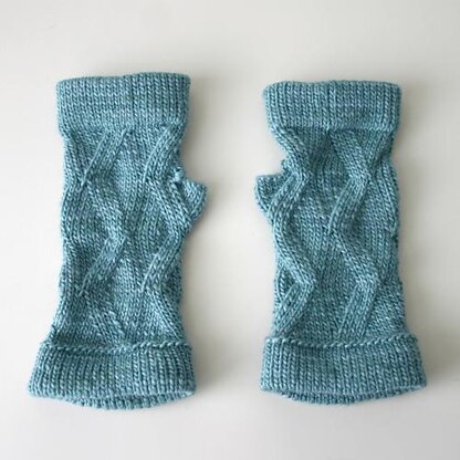 Cuffed ZigZag Fingerless Mitts