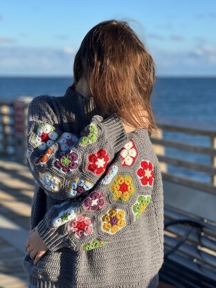 African Flower Sweater