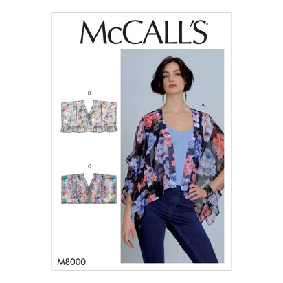McCall's Misses' Tops M8000 - Sewing Pattern