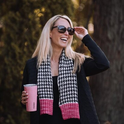 Houndstooth Color POP Scarf